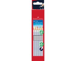 Faber-Castell kleurpotloden – voor papier en schoolbord – doosje 6 stuks – FC-113210
