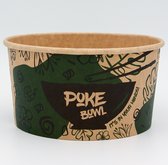 CUPSZ Kraft Poke Bowl - Maaltijd Bowl - Karton - 1.000 ml (36 oz.) - Per 300 stuks