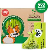 Mr. Green Mind Poepzakjes 600 stuks lekvrije Hondenpoepzakjes Biologisch Afbreekbaar - 40 rollen - Hond