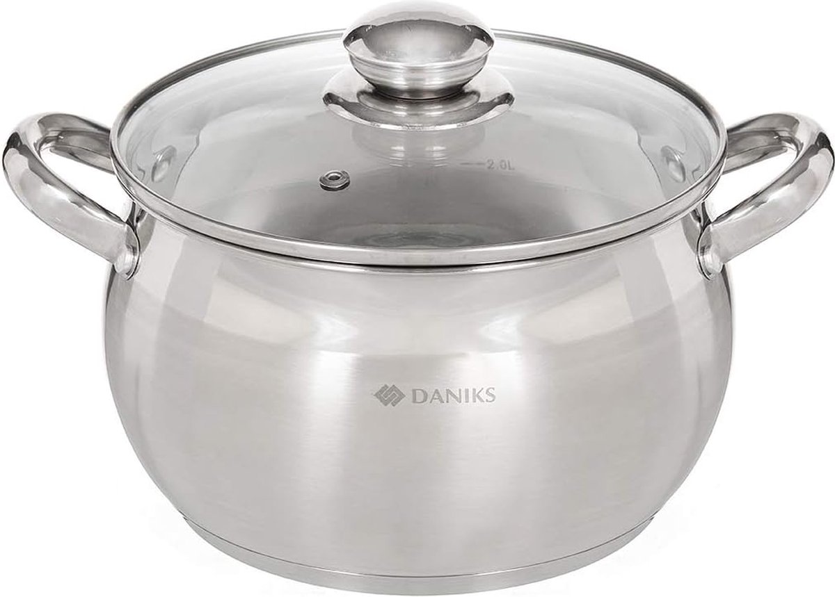 Daniks Standard Faitout Inox 18 cm 2.9 Litres