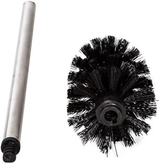 Brosse WC Noire Avec Manche Inox - Lot De 2, Pour Hôtels Et Maisons - 8