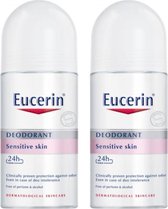 Bol.com Eucerin Roll On Deodorant Sensitive Skin 2x50ml aanbieding