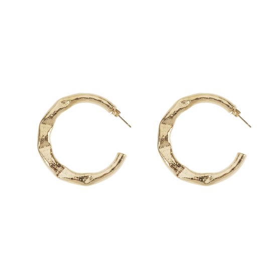The Jewellery Club - Grace earrings gold - Oorbellen - Dames oorbellen - Stainless steel - Goud - 4 cm