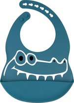 Dutsi - Siliconen Baby Slabbetje - Jungle Serie - Krokodil