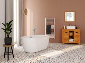 Shower & Design Vrijstaande badkuip - 178 L - 150 x 75 x 58 cm - Wit - ADRINA L 149 cm x H 58 cm x D 75 cm