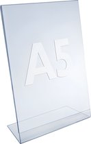 Folderhouder A5 - Staand - Acryl - L-Voet