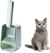 Kattenbaklepel Kattenveeglepel Huisdieraccessoires Groot 8,8 x 12 x 32 cm voor het reinigen van huisdierbakvulling (2 stuks) (groen)
