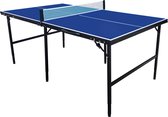 Table de ping-pong Cougar Midi 1800 portable Blauw - Table de ping-pong pour l'intérieur - Pliable - Incl. filet - battes et balles