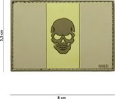 101 Inc Embleem 3D Pvc Vlag Italië + Skull Subdued  17012