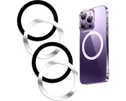 4x Universele Magneet Platen Set - Voor Draadloze Opladers - Magneet Sticker Metalen Ring voor Telefoonhouders Accessoires - Geschikt voor alle Telefoons en Hoesjes