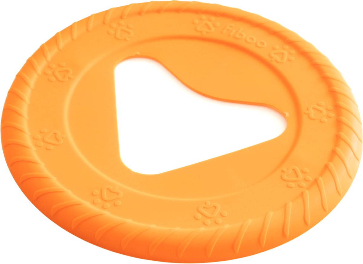 FIBOO - Frisboo - Hondenspeelgoed - Drijvende Frisbee - Oranje - 25 cm