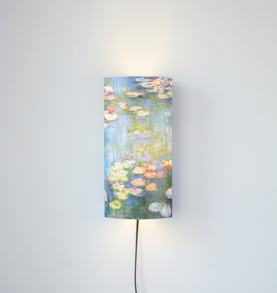 Pack lampe - Applique Pack lampe - Nénuphars - Monet - 29 cm de haut - ø12cm - Y compris lampe LED