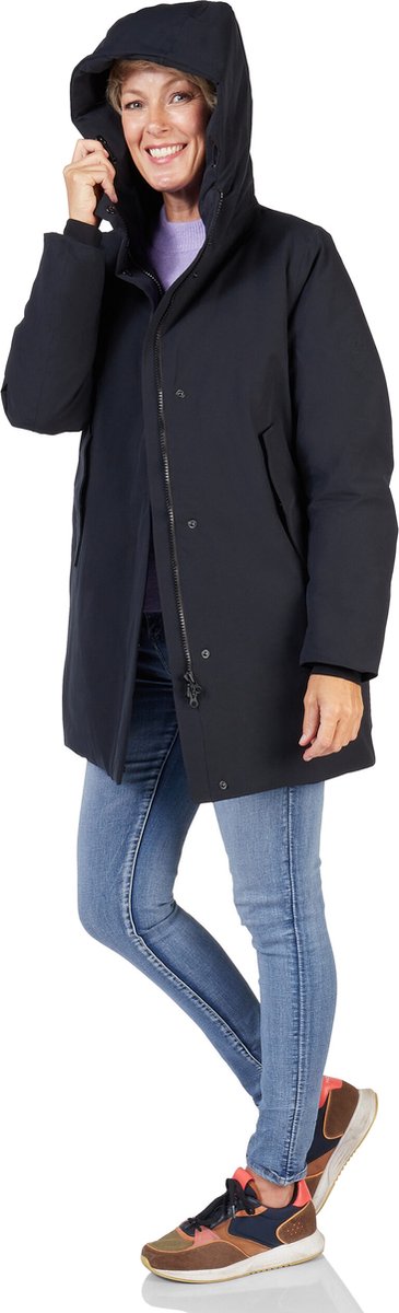 Happy Rainy Days Lange Regenjas Dames Chicago Blue Graphite