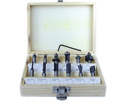 Frees voor houtfrees 12-delig - 8 mm schacht groeffrees bovenfrees Fraeser