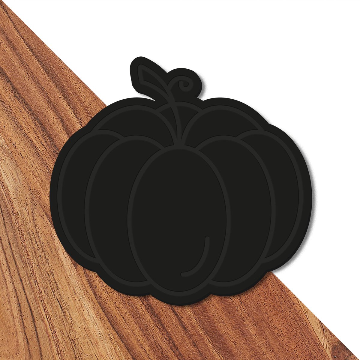 GR Borrelplank - Halloween - Decoratie plank - Acrylic - Luxe Serveerplank - Pumpkin - Pompoen - Mat Zwart