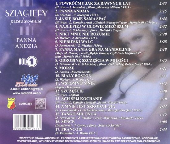 Szlagiery Przedwojenne Vol.1 [CD]