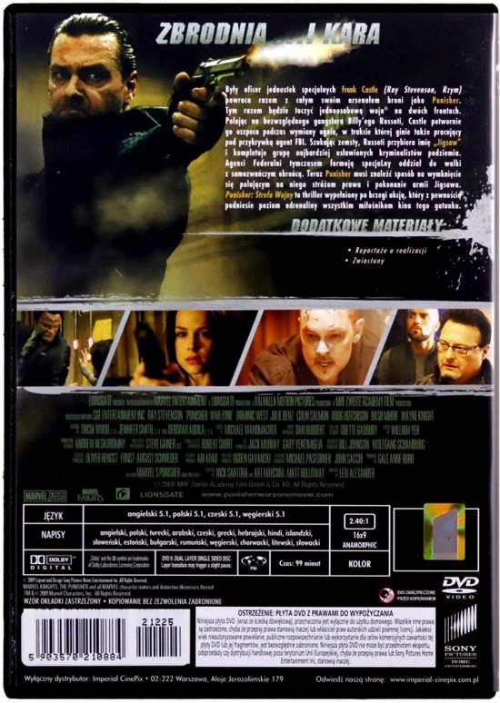 The Punisher: Zone de guerre [DVD] (DVD), Dominic West | DVD | bol
