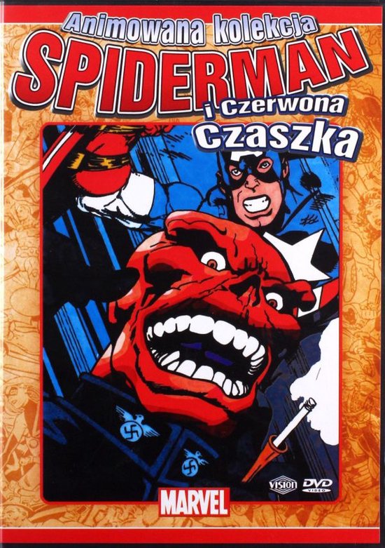 Couverture du DVD 'Spider-Man et le Crâne Rouge', représentant Spider-Man et le Crâne Rouge.