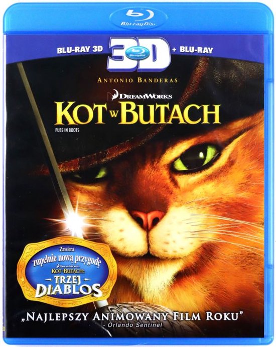 De Gelaarsde Kat [Blu-Ray 3D]+[Blu-Ray]