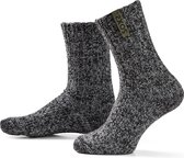 SOXS.co® Wollen sokken | SOX3635 | Donkergrijs | Kuithoogte | Maat 42-46 | Whisper green label