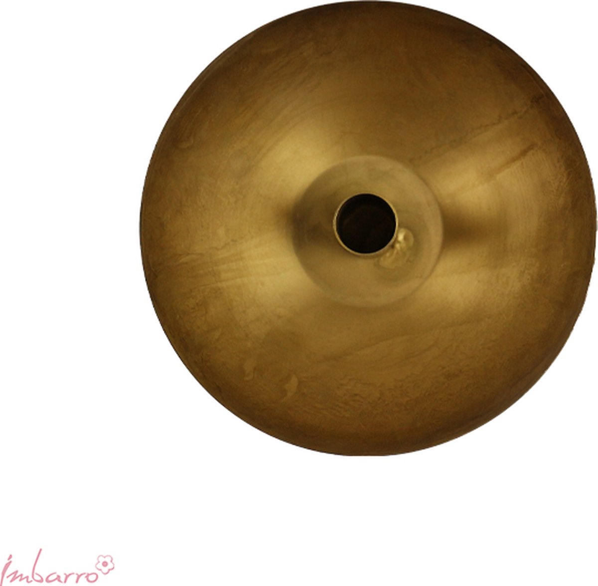 Imbarro - Kaarsenhouder - Kandelaar - Amalia - Robuust goud - Ø17 cm