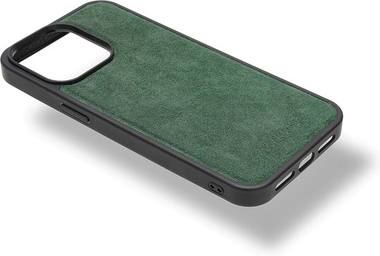 iPhone 15 Pro Max - Coque Alcantara avec aimant MagSafe - Vert minuit