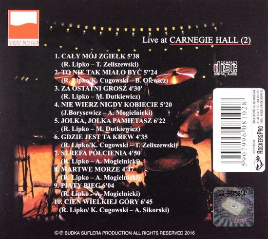 Budka Suflera: Live At Carnegie Hall 2 [CD]
