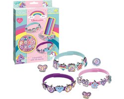 foto van Totum Unicorn armbandjes 21-delig schuifarmbandjes maken knutselset cadeautip meisjes