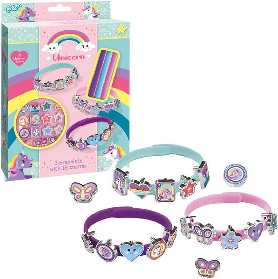 Totum kids unicorn bracelets - schuifarmbandjes