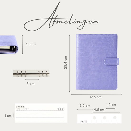 HAUTOCO 100 Envelope Saving Challenge Budget Binder, A5 Wallet for 500, 5.050, 10.000 Besparing