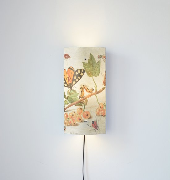 Pack lampe - Applique - Insectes et fruits - Van Kessel - 29 cm de haut - ø12cm - Y compris lampe LED