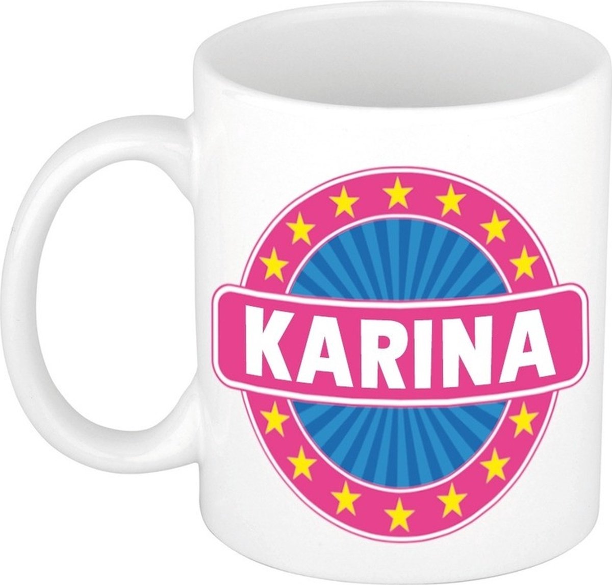 Karina naam koffie mok / beker 300 ml - namen mokken
