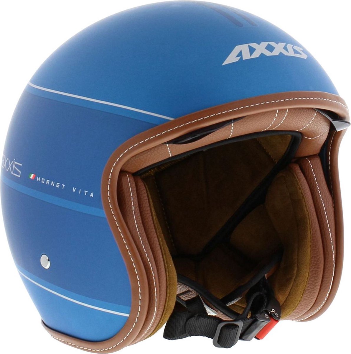 Axxis Hornet SV jet helm Vita mat blauw S - Motor / Brommer / Scooter / Vespa – foto 8