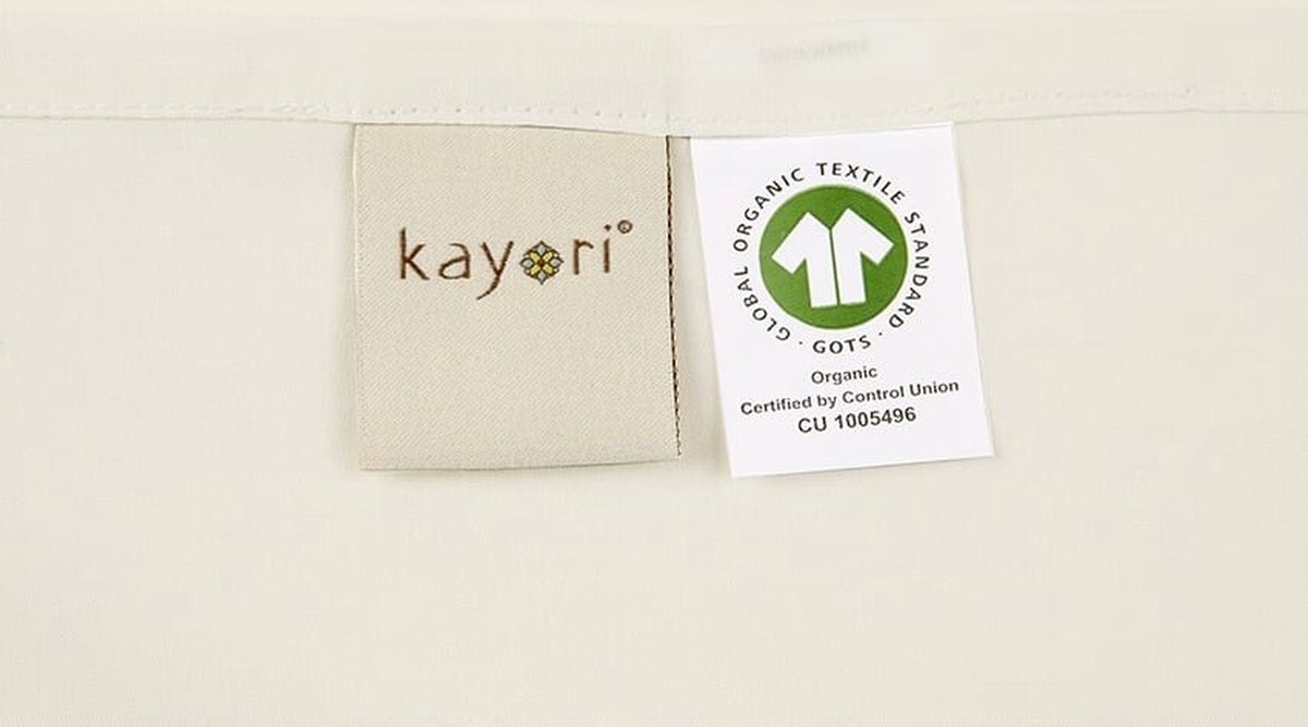 Kayori Shizu Kussensloop Katoenperkal 60x70 2 Stuks - Offwhite