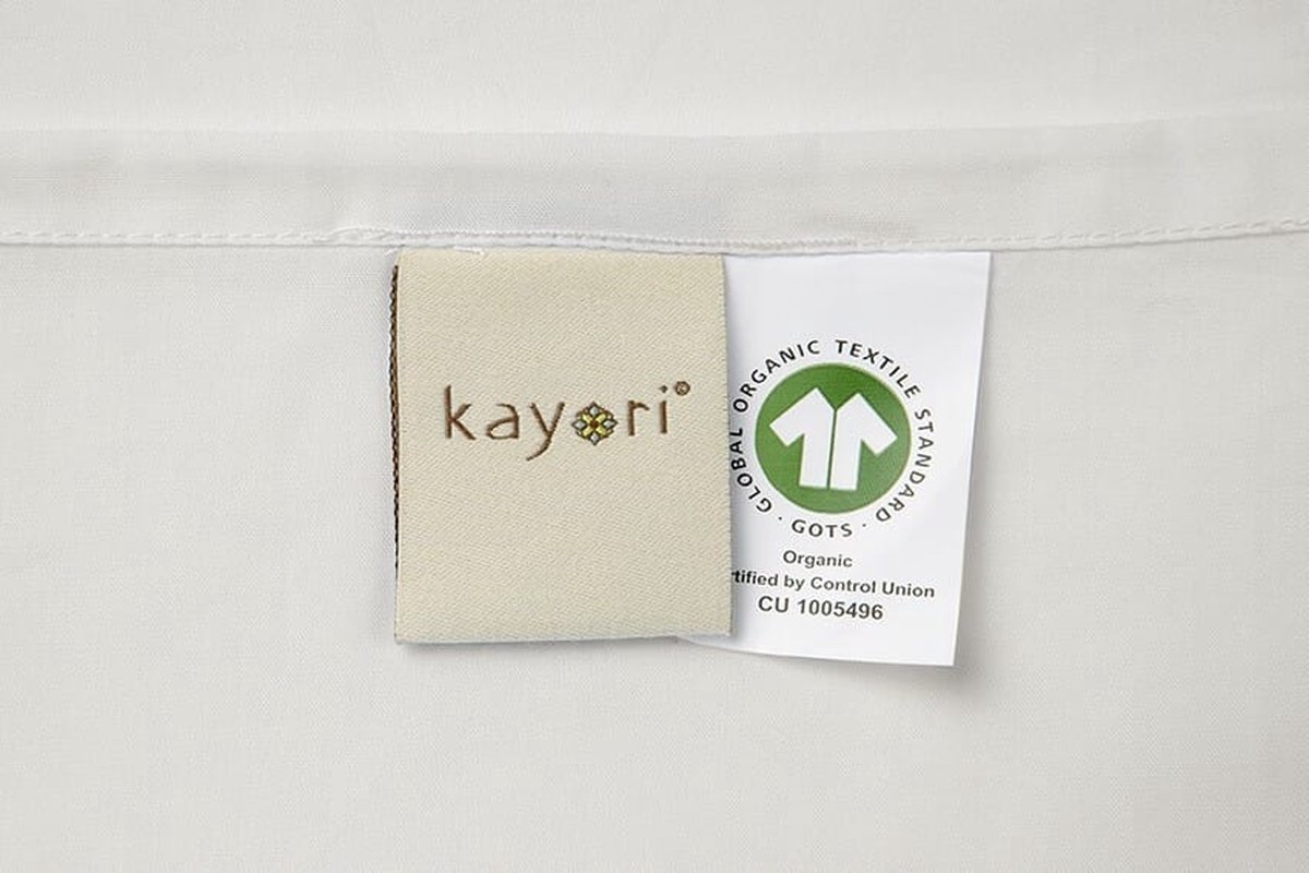 Kayori Shizu Kussensloop Katoenperkal 60x70 2 Stuks - Zilvergr