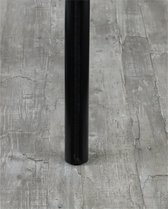 Colonne Qbryte Tube V2 - 300 cm - noir - colonne de câble en aluminium - ronde - option pour montage et prises VESA - pied et support supérieur inclus