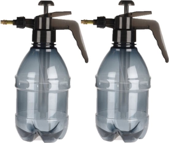Pro Garden Plantenspuit met hoge druk sproeier - kunststof - 1.5 liter - zwart - Waterverstuivers van Merkloos	 — afbeelding 2