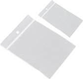 200x Gripzakjes/verpakkingszakjes 40 x 60 mm en 100 x 150 mm - 4 x 6 cm en 10 x 15 cm - Luchtdichte zakjes met gripsluiting/druksluiting - Plastic hersluitbare verpakkingen