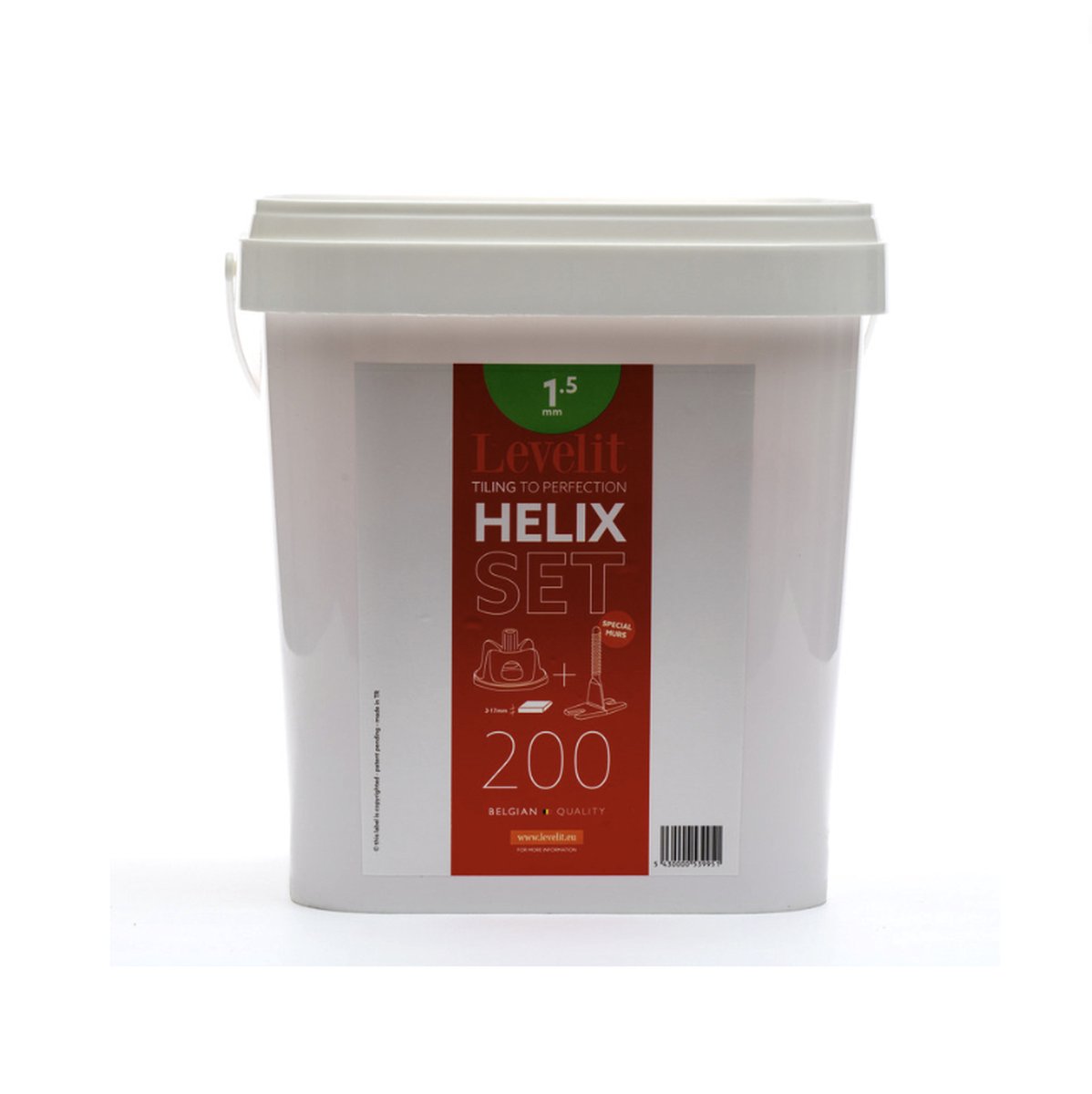 HELIX by Levelit - Levelling kit - 1,5 mm - 200 stuks
