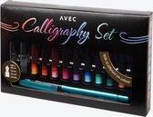 Kalligrafie set - Inkt - Pen - Schrijven - 3 penpunten - tien kleuren - cadeau