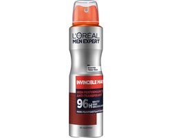 L'ORÉAL PARIS MEN EXPERT Deodorant Spray Invincible Man High Performance 96h, 150 ml - Deodorant - Mannen.