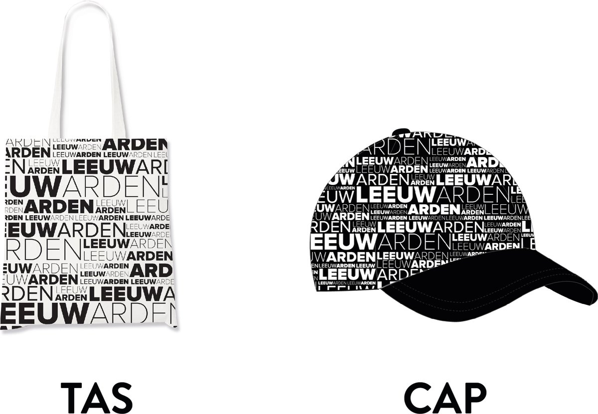 Leeuwarden pet & tote bag - Voordeelpakket - Souvenirs Nederland