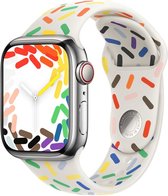 Apple Watch bandje - Pride (2023) - voor Apple Watch Series 1 / 2 / 3 / 4 / 5 / 6 / 7 / 8 / SE / Ultra - XL / 42 / 44 / 45 mm - Regenboog