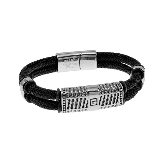Urban Jewelry Sieraden URBAN JEWELRY Heren Leren Armband – Donkerbruin, Verstelbaar, Metalen Gesp – Eén Maat Past Allen Dunne Manchet Armband