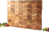 snijplanken van teakhout, 31 x 5 x 41,5 cm, premium snijplanken, houten plank voor de keuken
