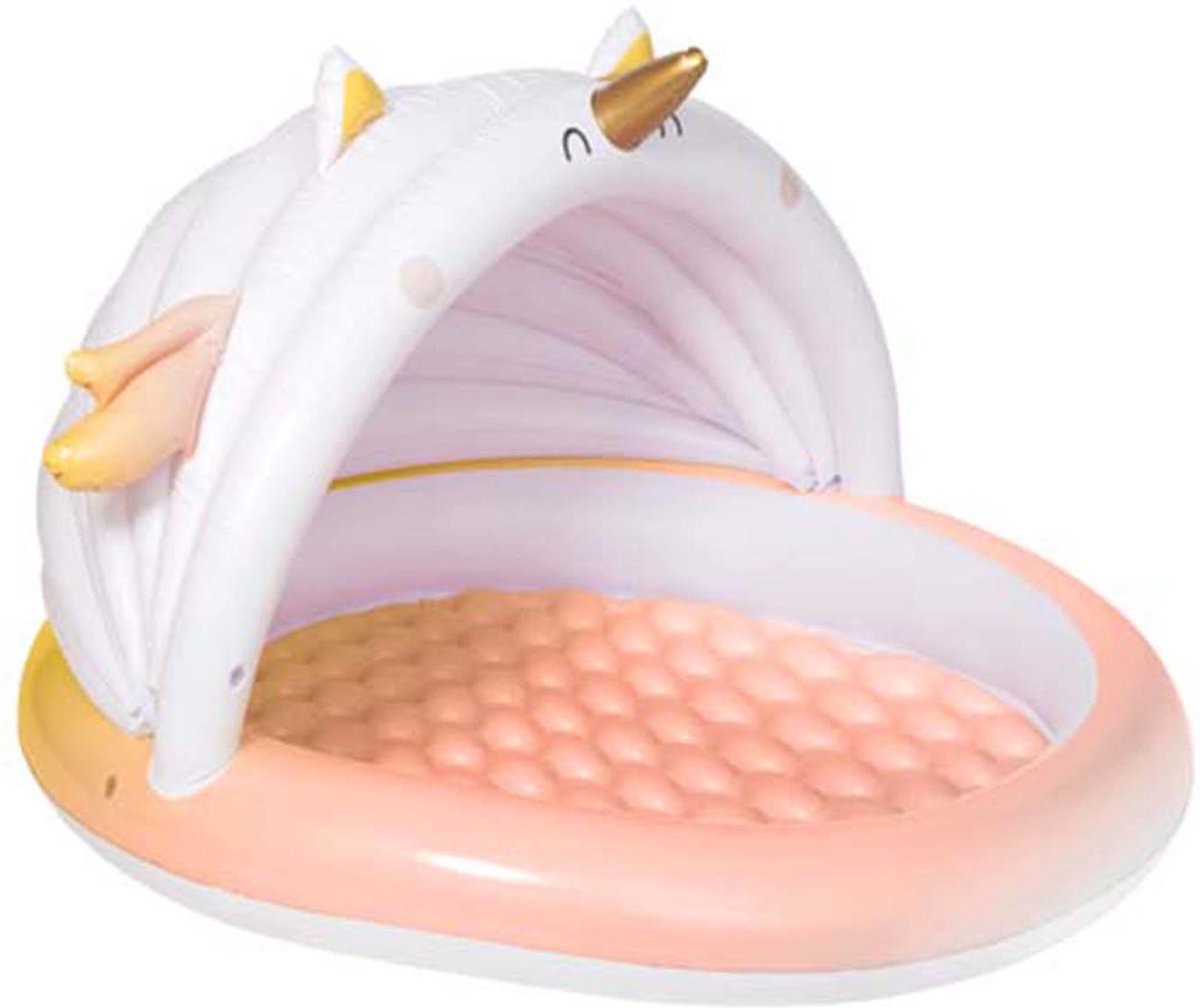 Sunnylife Zwembad Opblaasbaar 100 X 115 Cm Pvc Wit/zalmroze