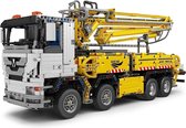 Mould King 19003 - Technic Truck bouwpakket - Beton-pompwagen - Vrachtwagen - 4368 bouwstenen-bouwset-Fullcolour verpakking-Giftbox-Uniek-( Dezelfde kwaliteit en 100% compatible met de bekende Deense bouwstenen )