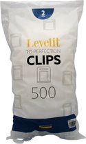 Clips d'espacement / entretoises / clips de nivellement Levelit - 2mm - 500 pièces