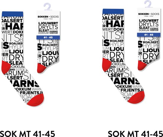 11-Steden sokken heren en dames - multipack 2 paar - cadeau voor man en vrouw