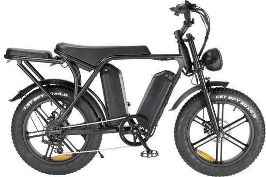 Ouxi V8+ Model - Zwart - Dubelle Accu - Elektrische Fatbikes - Elektrische Fiets - E Bike
